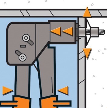 SUPRA-FIX 231 - Professionele montagetang voor universele metalen ankers # EM 023155. Paraplupluggen
