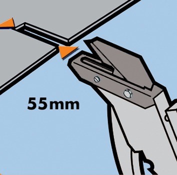 EDMA MAT2 Leienknipper + Gatentang 324, # EM 032455