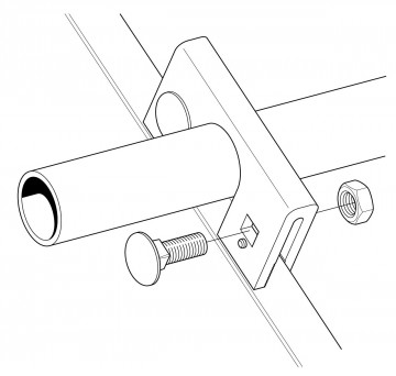 Tekening Klemvuist tbv sneeuwvangsysteem
