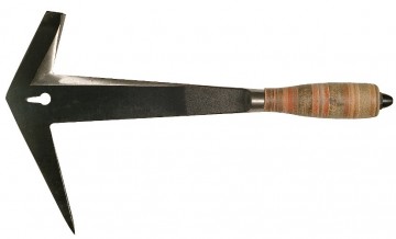 STUBAI Leidekkershamer, nageltrekker, links, leren handvat, # 275502