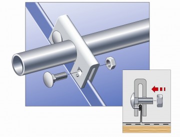 Klemvuist felsdak tbv sneeuwvangsysteem