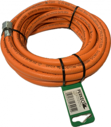 PERKEO Propaanslang 5 m met aanlsuitingen 3/8 - M10, # PE 402/3