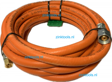 PERKEO Propaanslang 5 m met aanlsuitingen 3/8 - M10, # PE 402/3