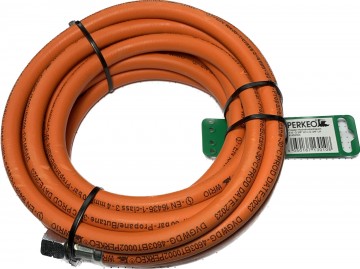 PERKEO Propaanslang 5m 4x4 mm, G3/8LH - G3/8LH, # PE 402/3/3