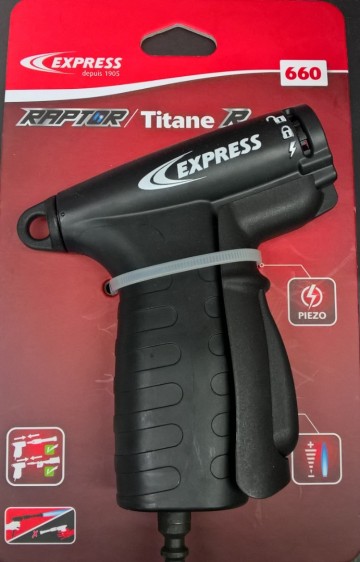 EXPRESS Veiligheidshandgreep met piëzo, snelkoppeling voor  RAPTOR, # EX 660