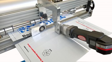 DRÄCO Coilwagen met afrol-, dwars- en langssnijdinrichting K1-CW/AQ/LSE/S