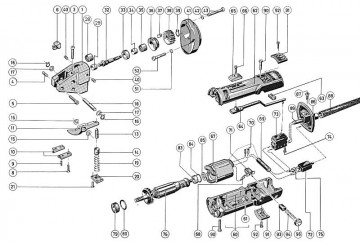Onderdelenlijst schakelaar op  positie 73