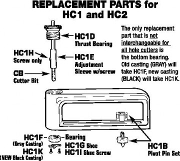Malco HC1 HC2 exploded view
