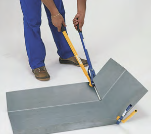 RAU Vouwtang / Hoekafkanter PEK groot & klein in actie