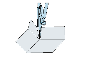 RAU vouwtang PEK groot & klein schets